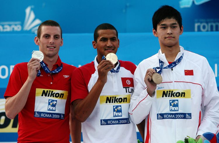   Sun Yang     Oussama Mellouli   Ryan Cochrane 