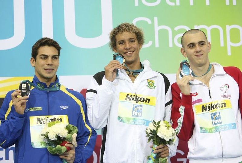    Chad le Clos    Kaio Almeida   Laszlo Cseh 