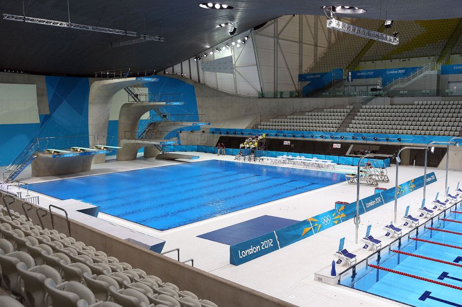 Центр Водных Видов Спорта London Aquatics Centre бассейн
